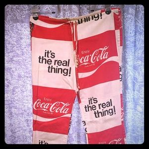 Vintage Coca-Cola Coke Bell Bottom Pants Rave 70s